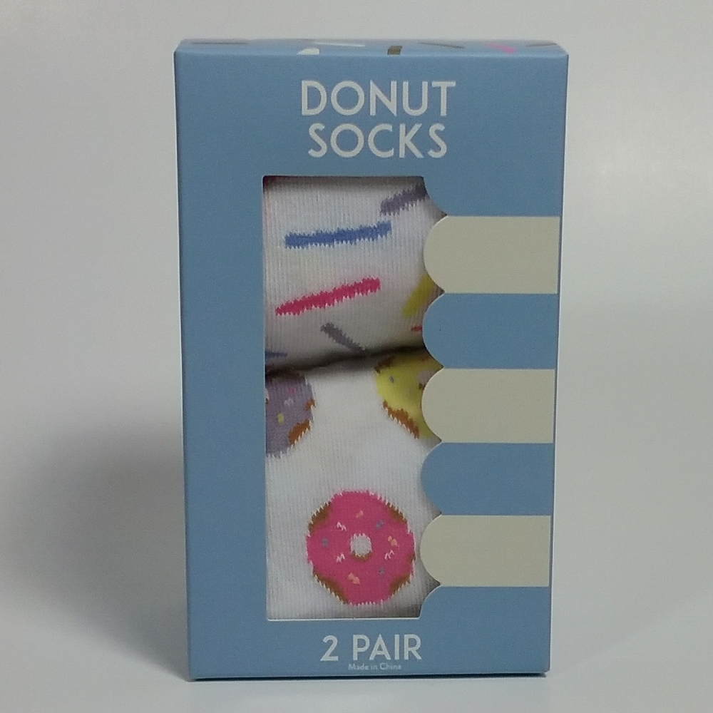 2 pack donut crew socks women's 9-11